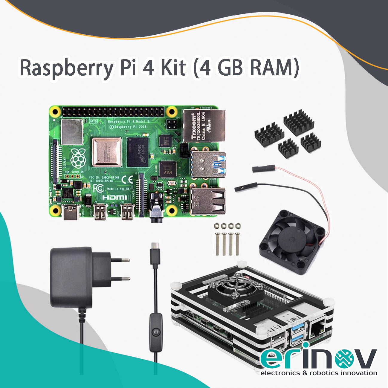kit RASPBERRY PI 4 RAM 4GO